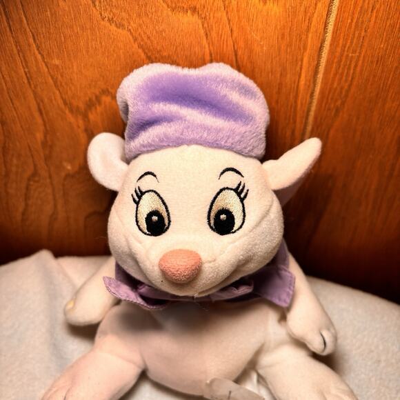 vintage disney the rescuers miss bianca plush purple hat bow toy - Picture 4 of 6